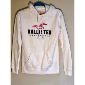 NEW White Hollister Hoodie